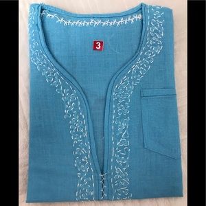 NWOT- Blue white Indian Traditional boys wear